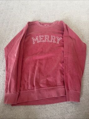 Comfort Colors 'Merry' Crewneck Sweatshirt - Dusty Rose